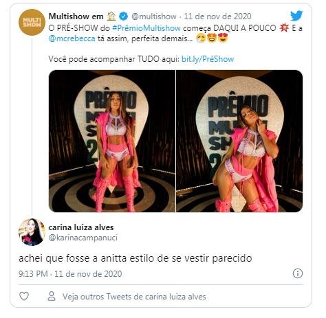Mc Rebecca é comparada com Anitta