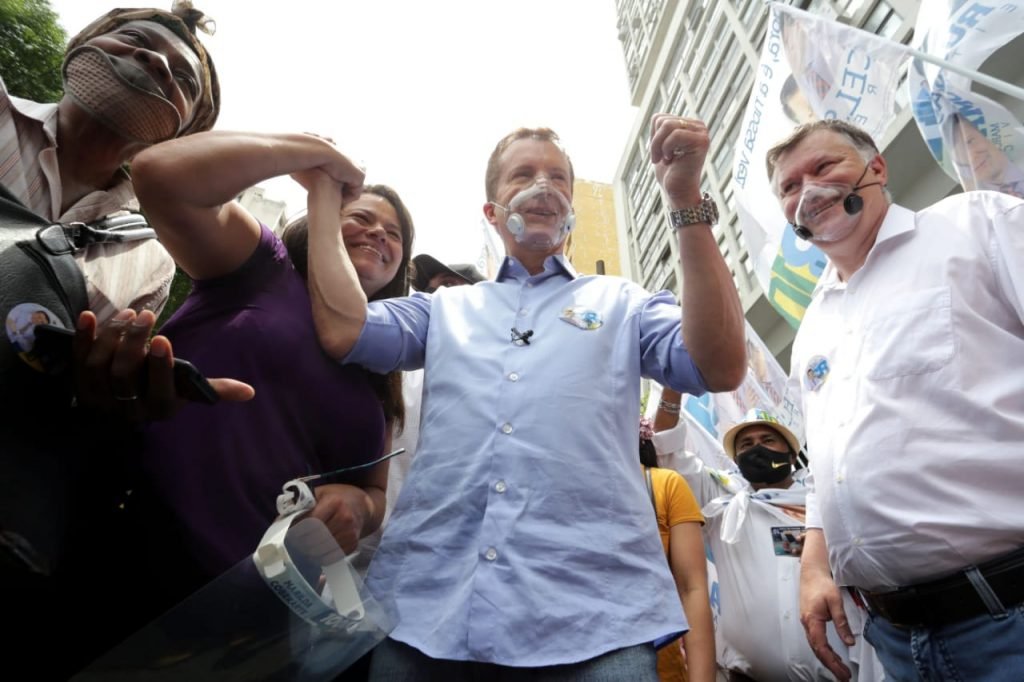 candidato Celso Russomanno durante campanha eleicoes 2020 sao paulo