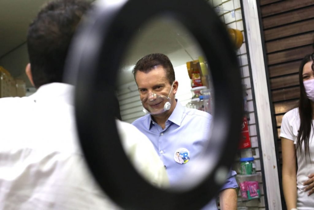 candidato Celso Russomanno durante campanha eleicoes 2020 sao paulo