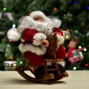 Papai Noel animado 25cm