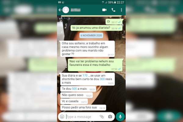 print conversa de whatsapp
