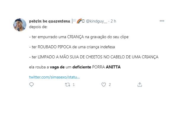Anitta no Twitter