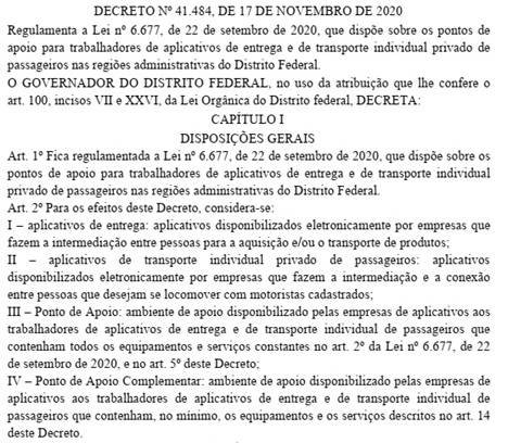 Pontos de apoio para entregadores