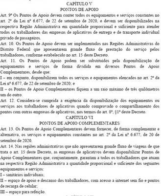 Pontos de apoio para entregadores