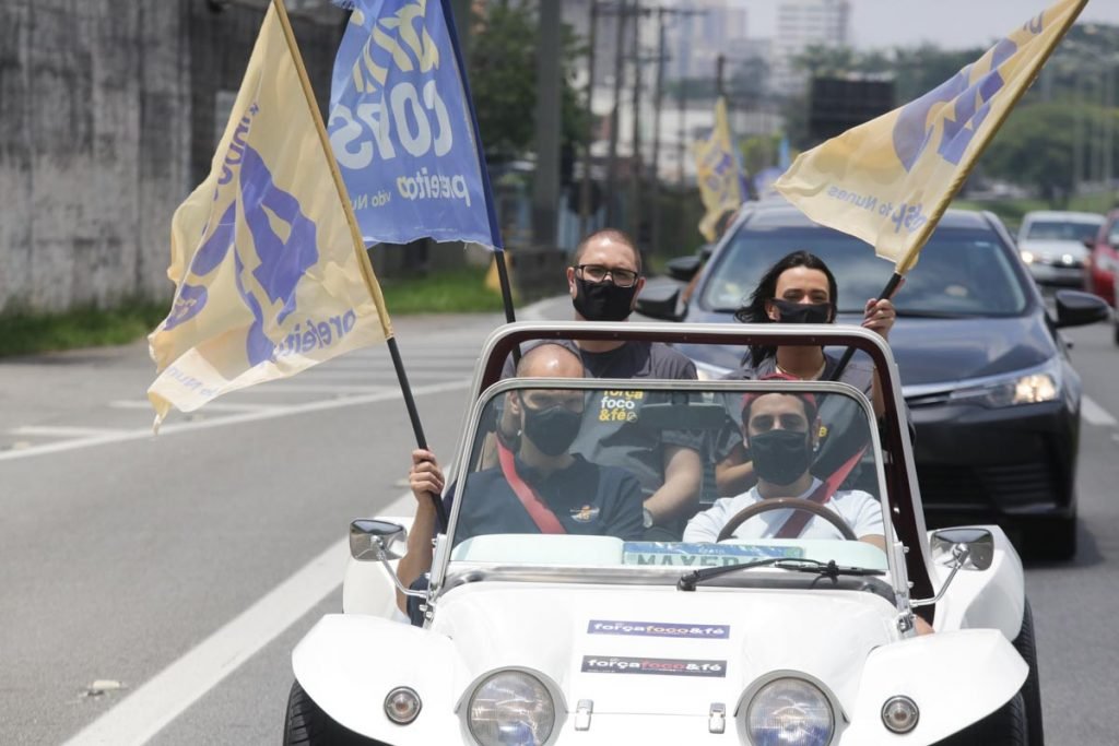 Bruno Covas carreata na zona Sul em SP