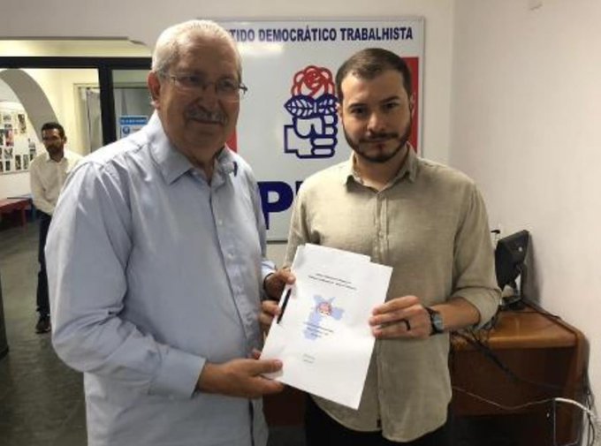 Candidato a vice de M rcio Fran a anuncia apoio do PDT a Guilherme