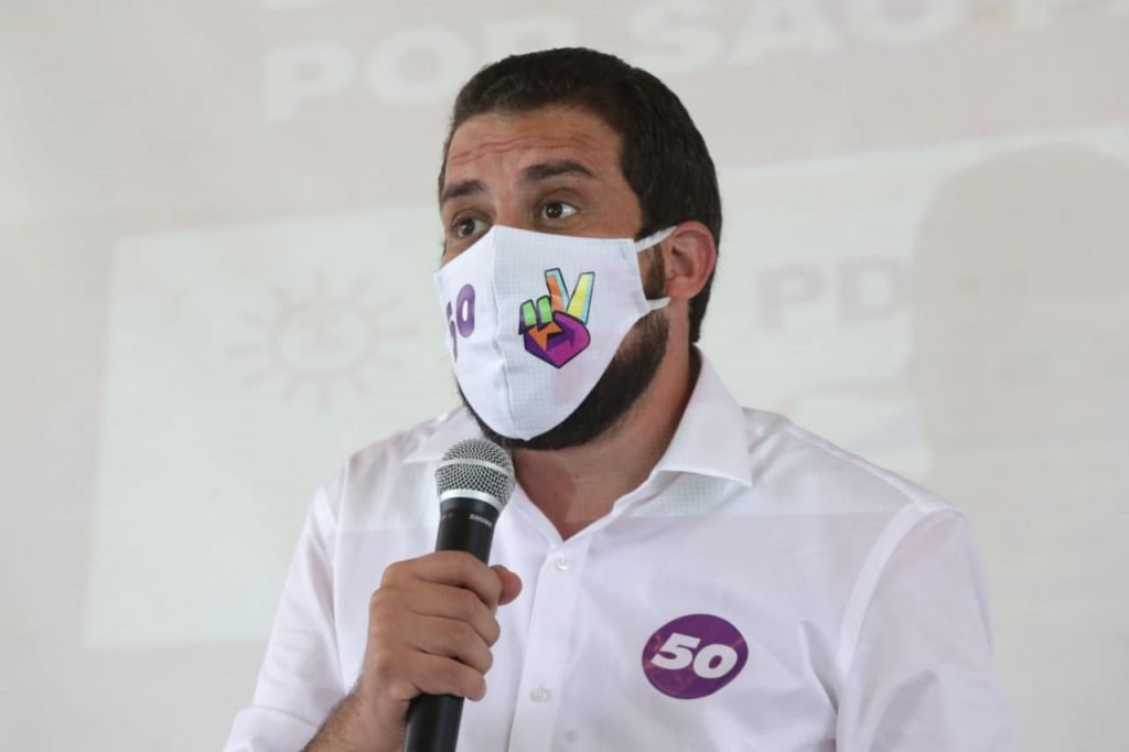 Guilherme Boulos (PSOL), candidato à prefeitura de São Paulo, durante coletiva de imprensa sobre as alianças partidárias 1