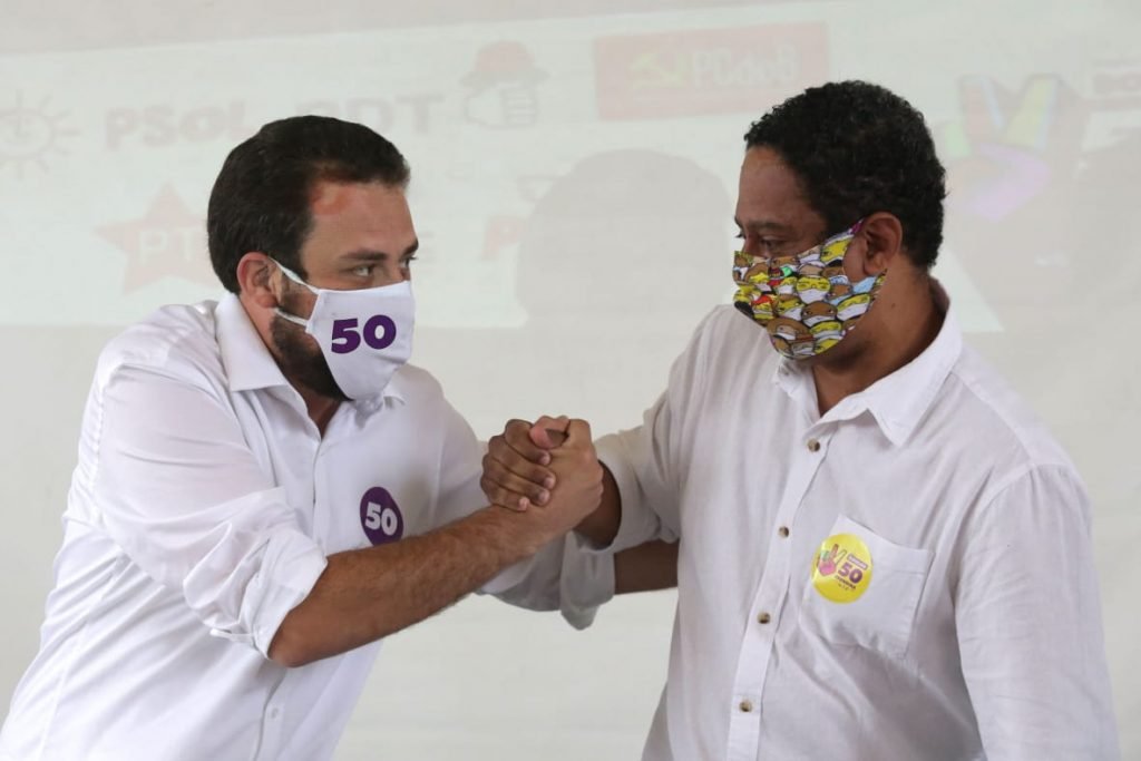 Guilherme Boulos (PSOL), candidato à prefeitura de São Paulo, durante coletiva de imprensa sobre as alianças partidárias 7