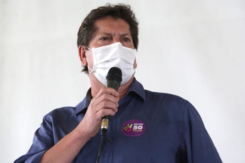 Jilmar Tatto (PT), durante coletiva de imprensa sobre as alianças partidárias