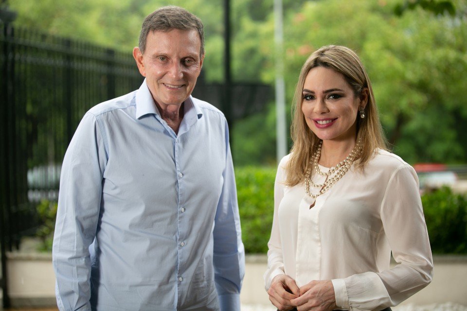 Marcelo Crivella em entrevista para Rachel Sheherazade