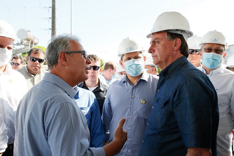 Ministro Bento Albuquerque e Jair Bolsonaro