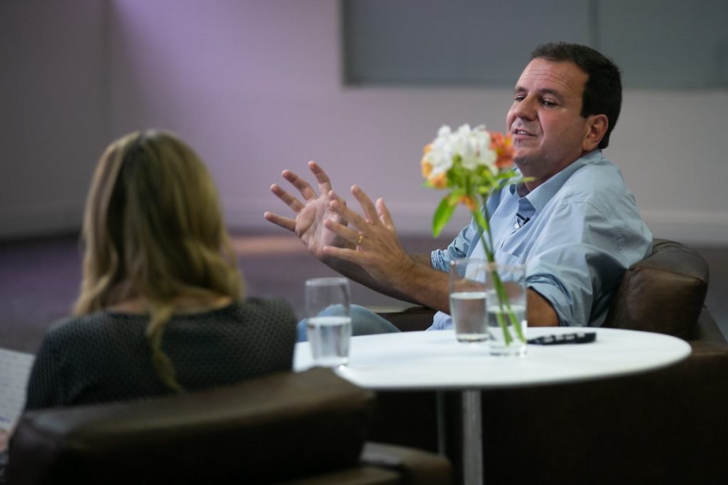 Eduardo Paes conversa com Raquel Sheherazade para o Metrópoles
