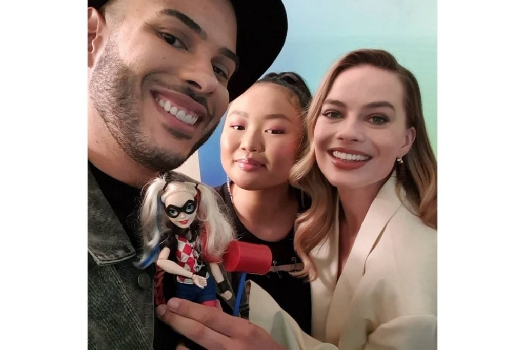 Hugo Gloss com Margot Robbie e Ella Mai