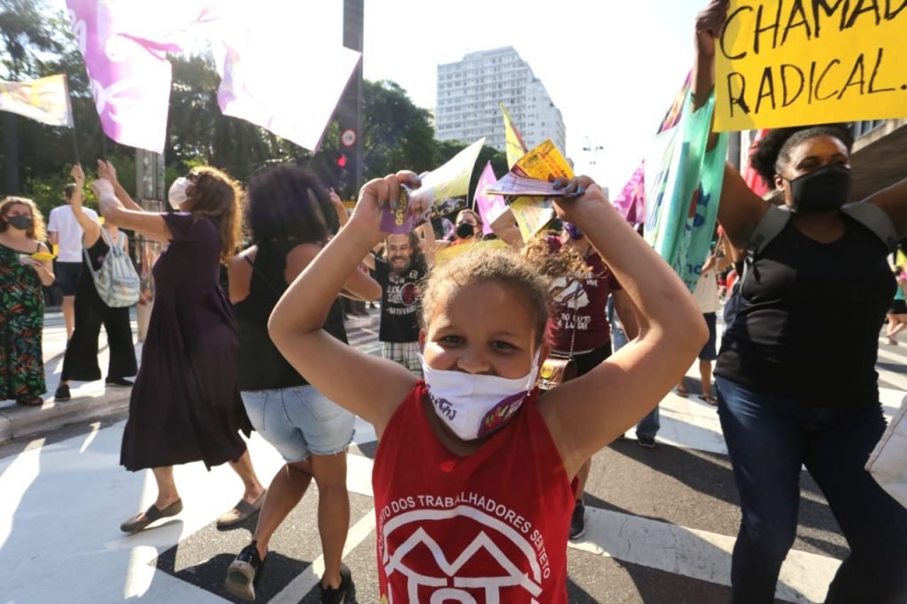 Apoiadores de Guilherme Boulos (PSOL), no masp na avenida Paulisa eleicoes sp 3
