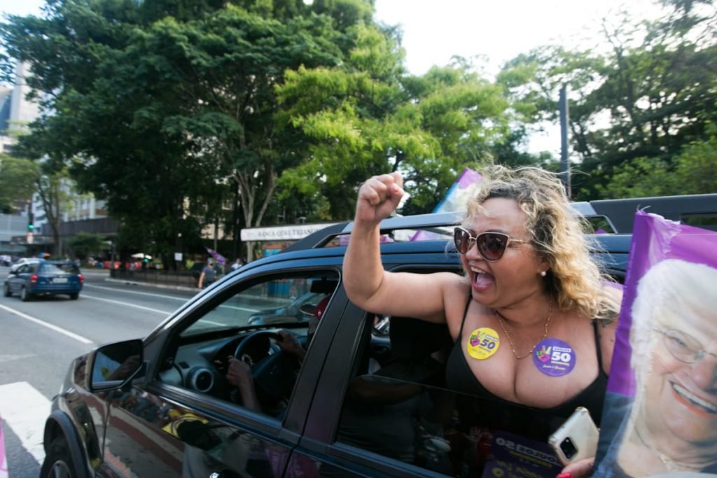 Apoiadores de Guilherme Boulos (PSOL), no masp na avenida Paulisa eleicoes sp 3