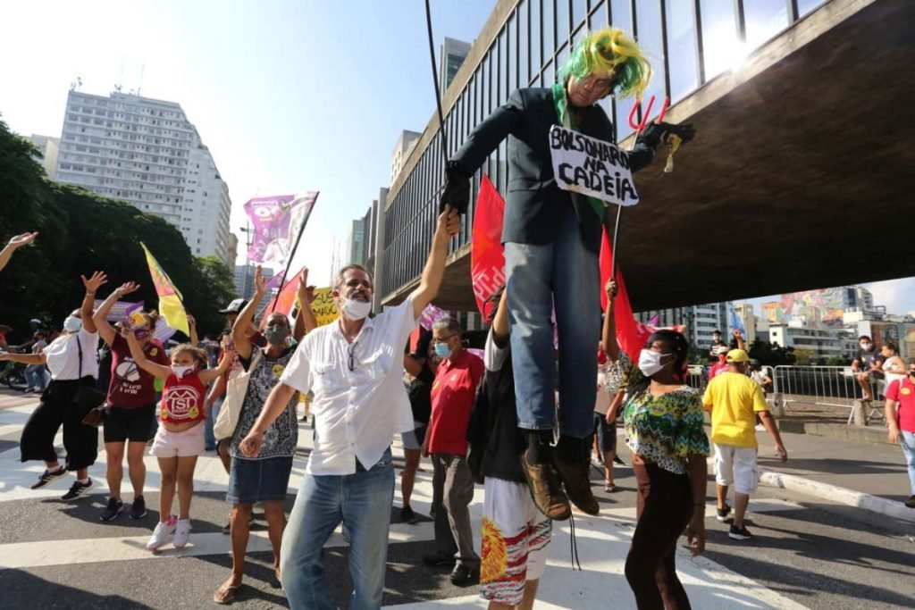 Apoiadores de Guilherme Boulos (PSOL), no masp na avenida Paulisa eleicoes sp 3