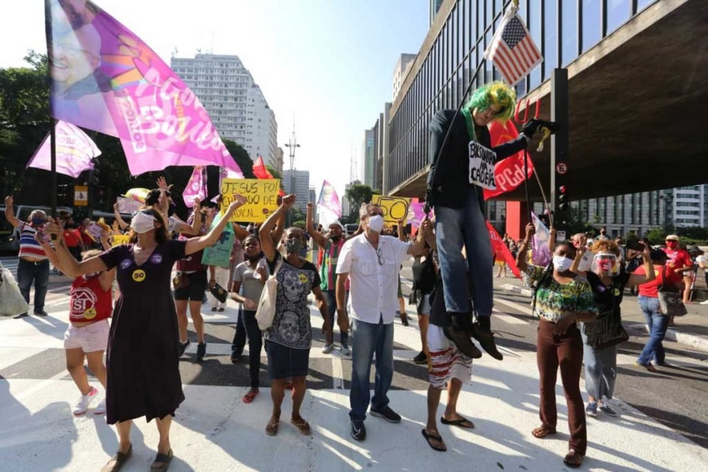 Apoiadores de Guilherme Boulos (PSOL), no masp na avenida Paulisa eleicoes sp 3