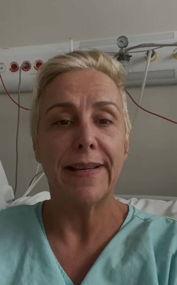 Mara Alcamim agradeceu o carinho da equipe médica