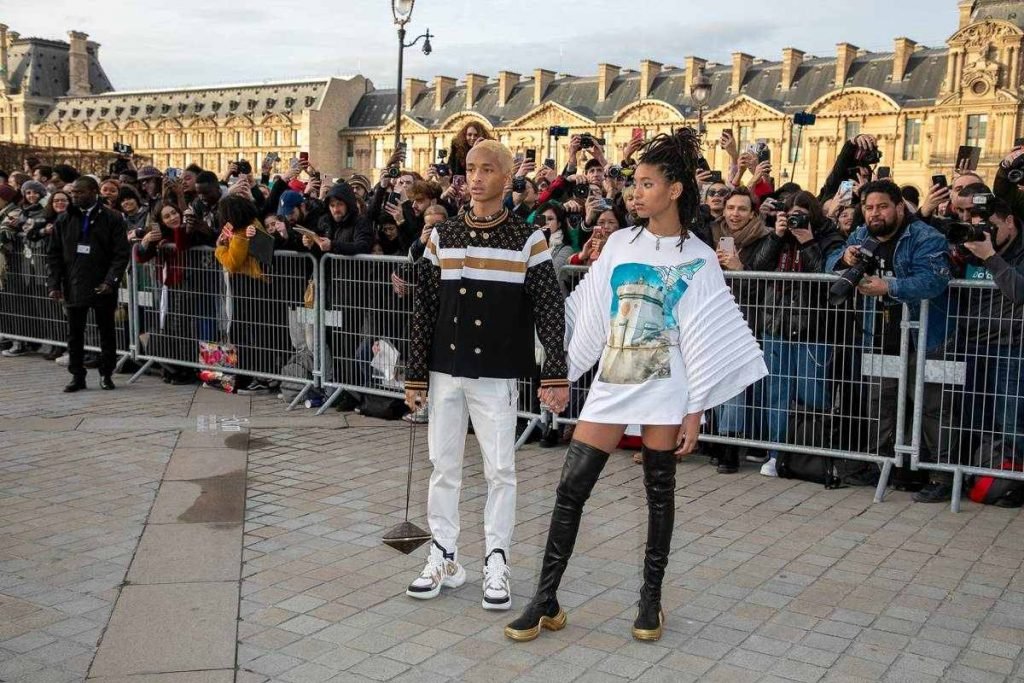 Jaden e Willow Smith no Fall/Winter 2019/2020 da Louis Vuitton, em Paris