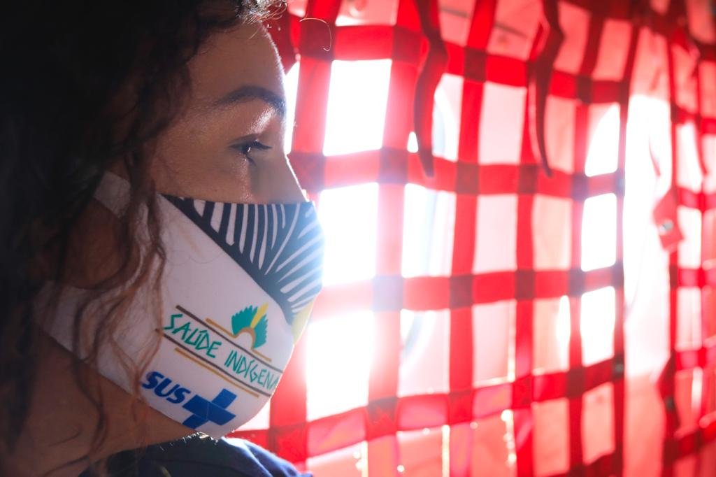 O Ministério da Defesa organiza assistência em aldeias indígenas da etnia Guajajara no Maranhão