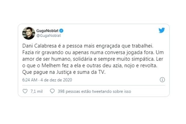 Famosos repercutem reportagem sobre marcius melhem, acusado de assédio por Dani Calabresa