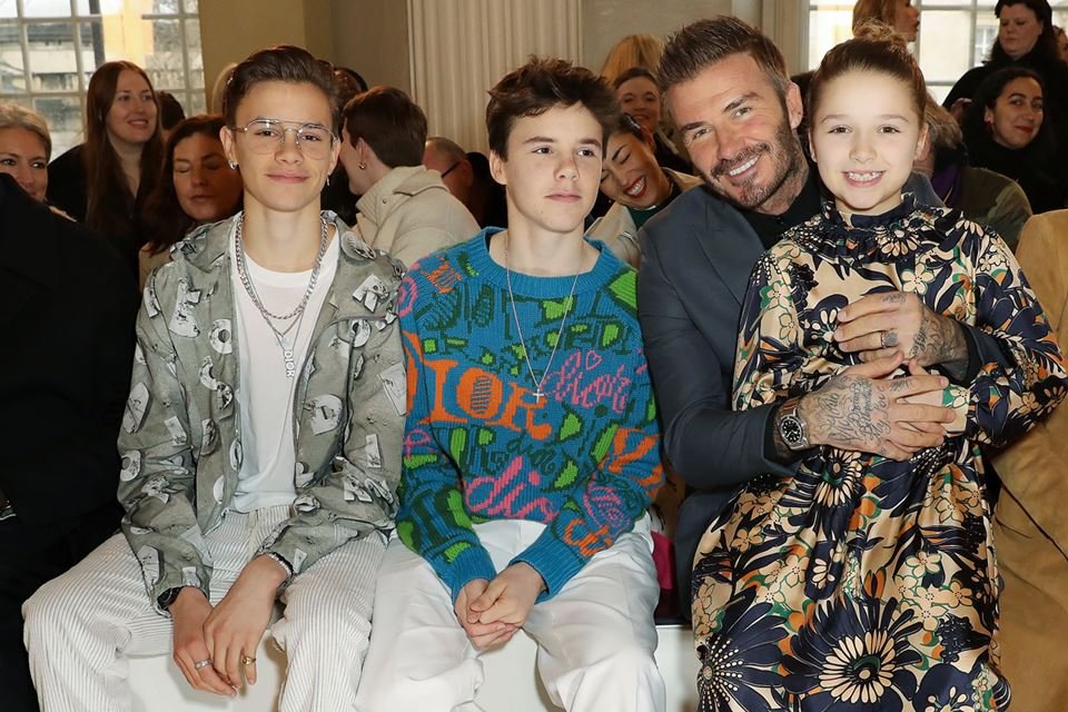 Romeo, Cruz, David e Harper Beckham
