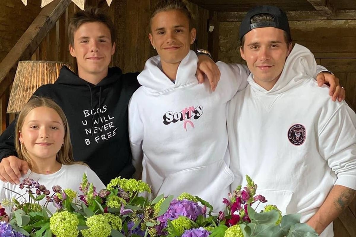 Harper, Cruz, Romeo e Brooklyn Beckham