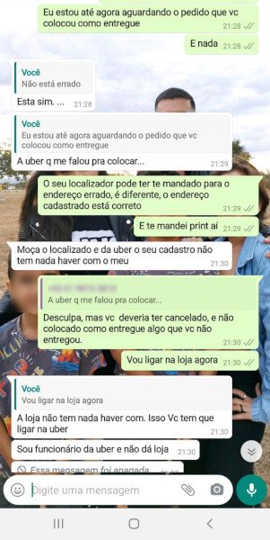 Print de conversa