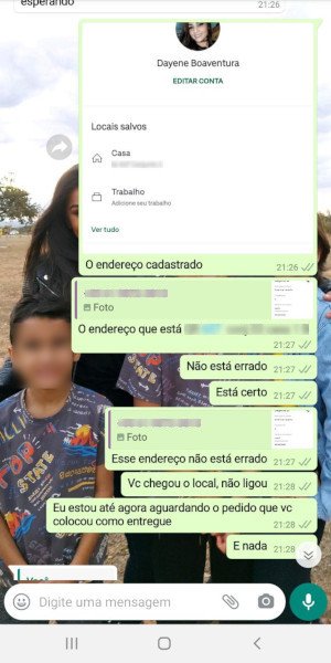 Print de conversa