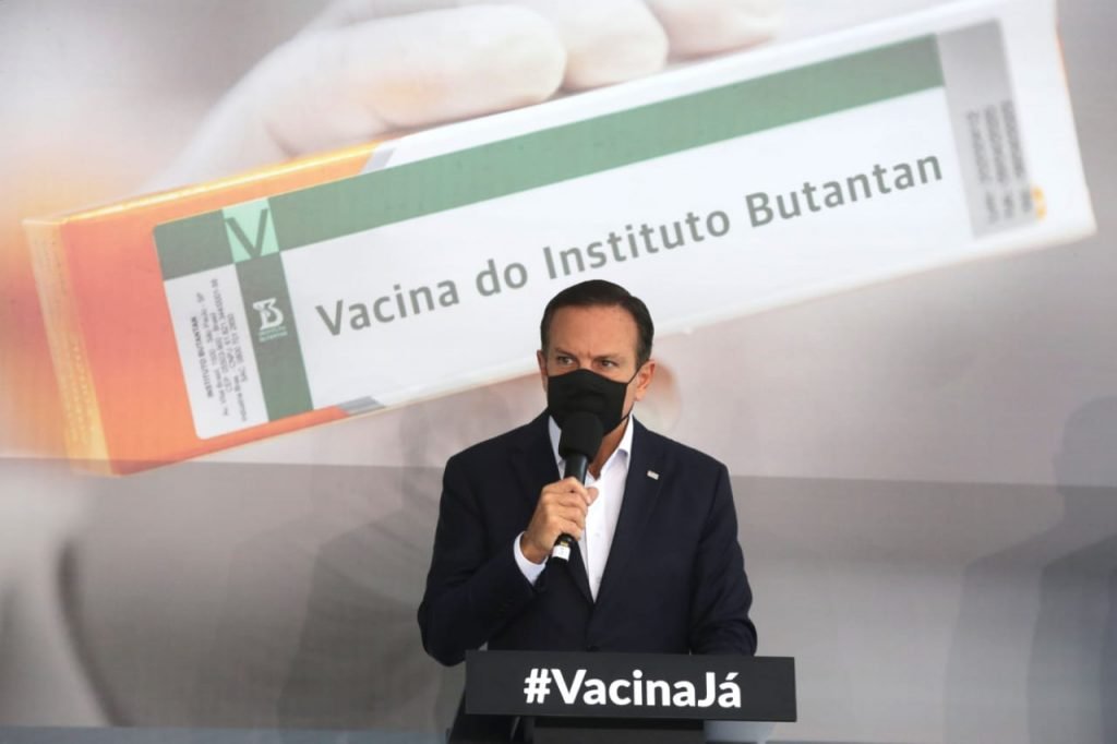 Coletiva do governador de São Paulo, João Doria, sobre a Coronavac