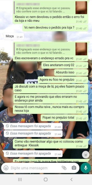 Print de conversa