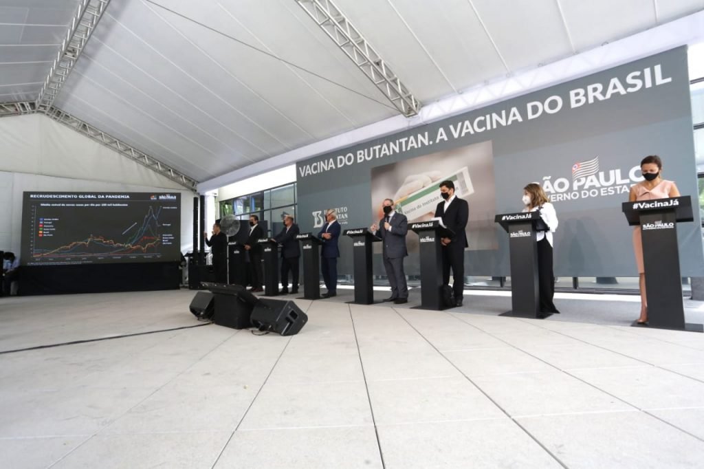 Coletiva do governo de SP