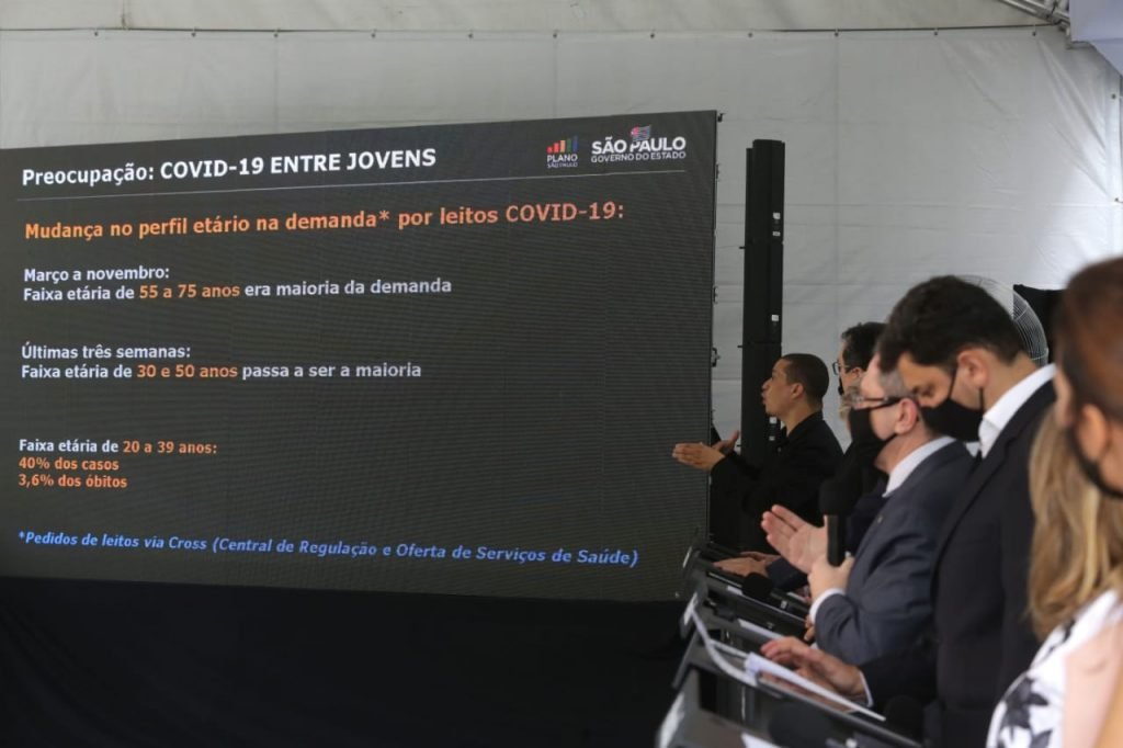 Coletiva do governo do estado de SP