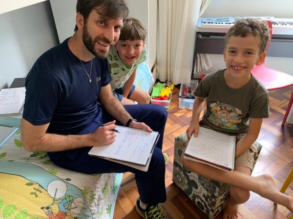 pai e filhos