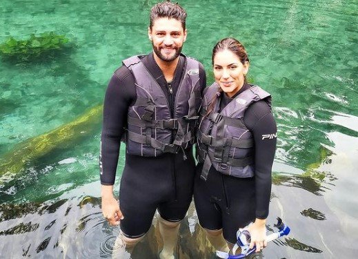 Munhoz e a mulher