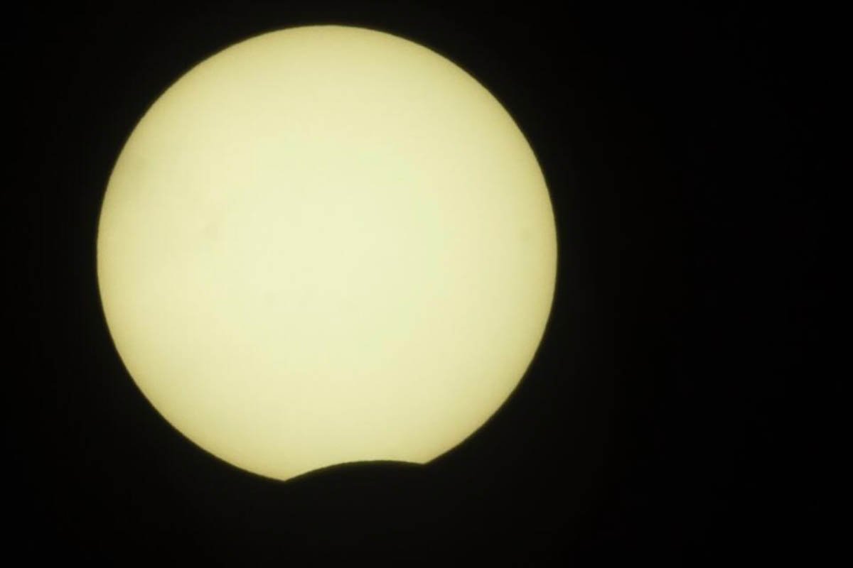 Eclipse solar visto de Brasília (DF)