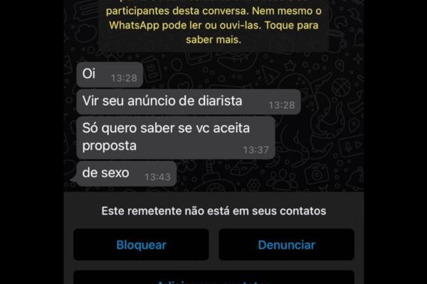 print de conversa