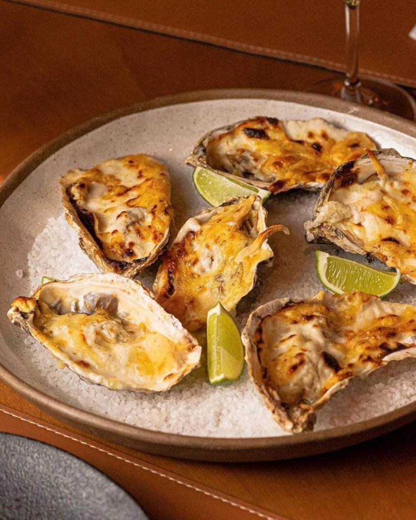 Ostras gratinadas