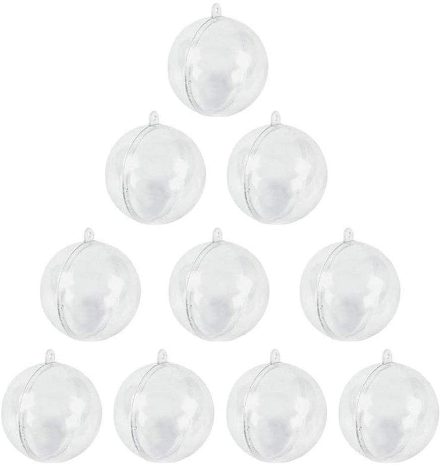 Bolas transparentes, 10 peças