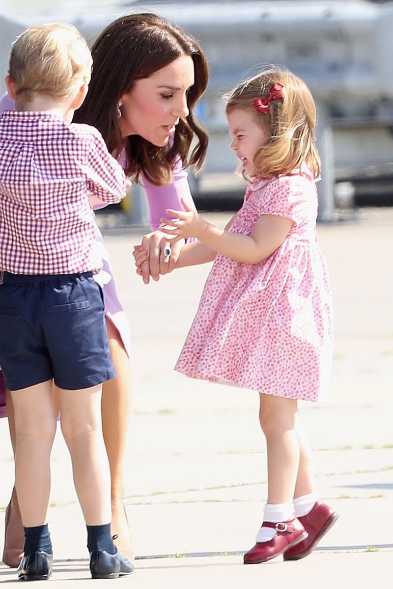 Principe George, Kate Middleton e princesa Charlotte