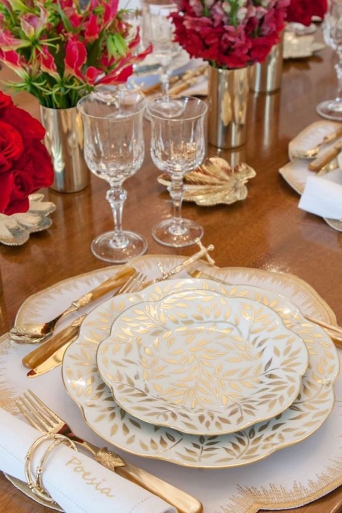 Mesa posta de Natal Maria Rudge Albuquerque
