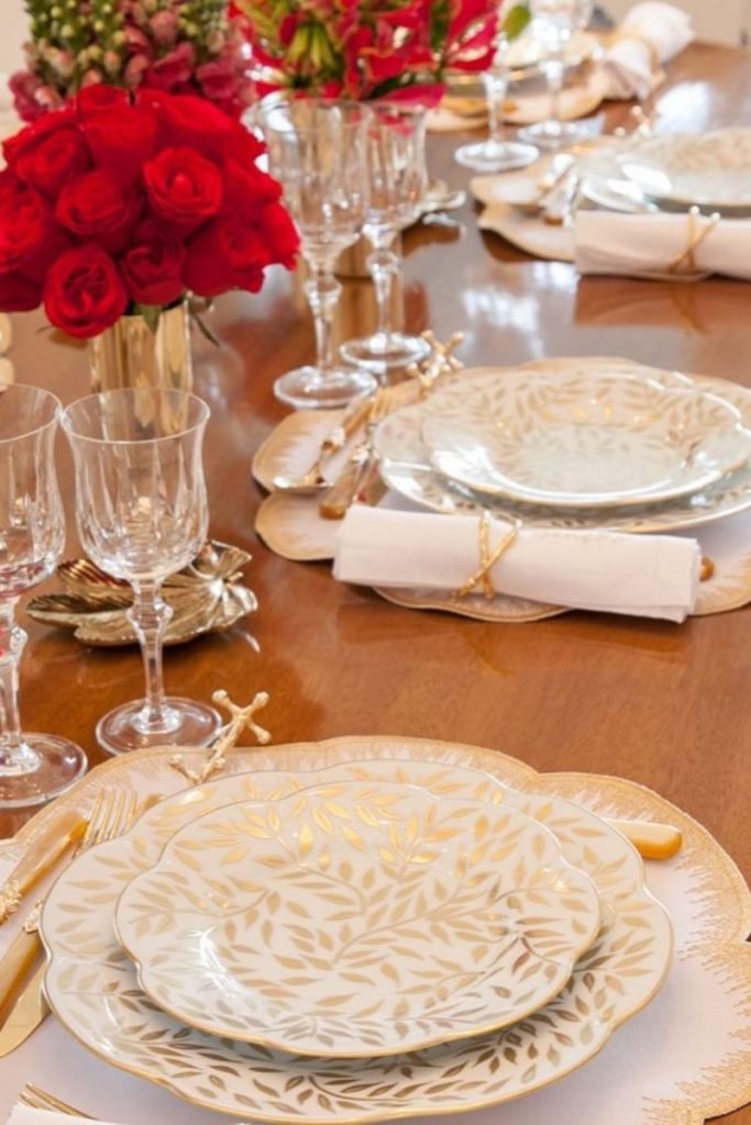 Mesa posta de Natal Maria Rudge Albuquerque