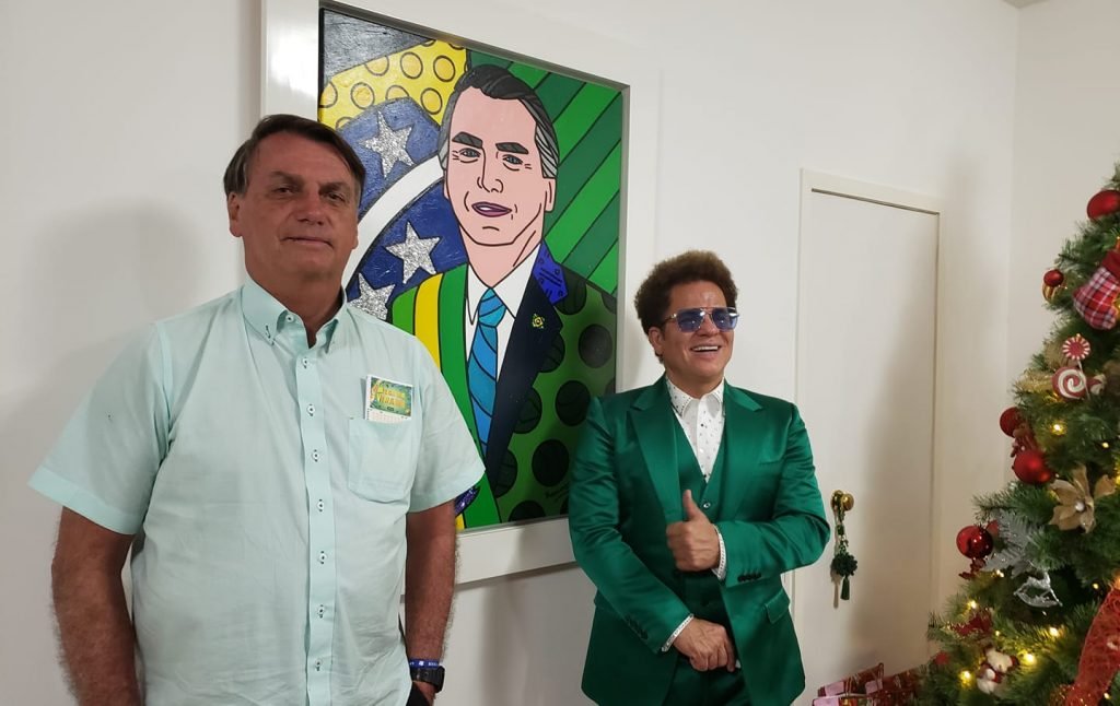 Jair Bolsonaro e Romero Britto