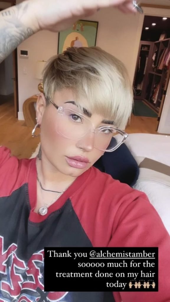 demi lovato cabelo