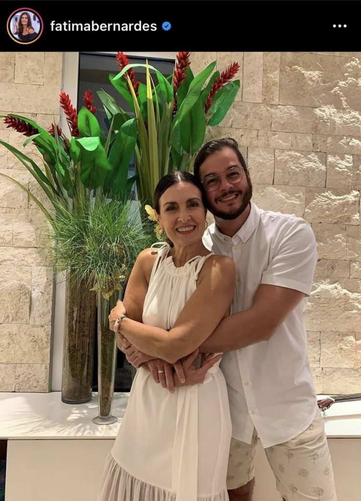 Fátima Bernardes e o namorado Túlio Gadelha
