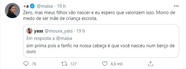 Maisa Silva no Twitter
