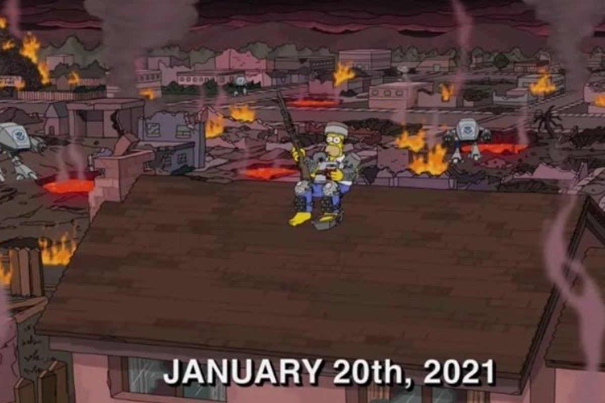 Os Simpsons Prevê Caos Nos Eua Em Janeiro De 2021 E Viraliza Na Web 