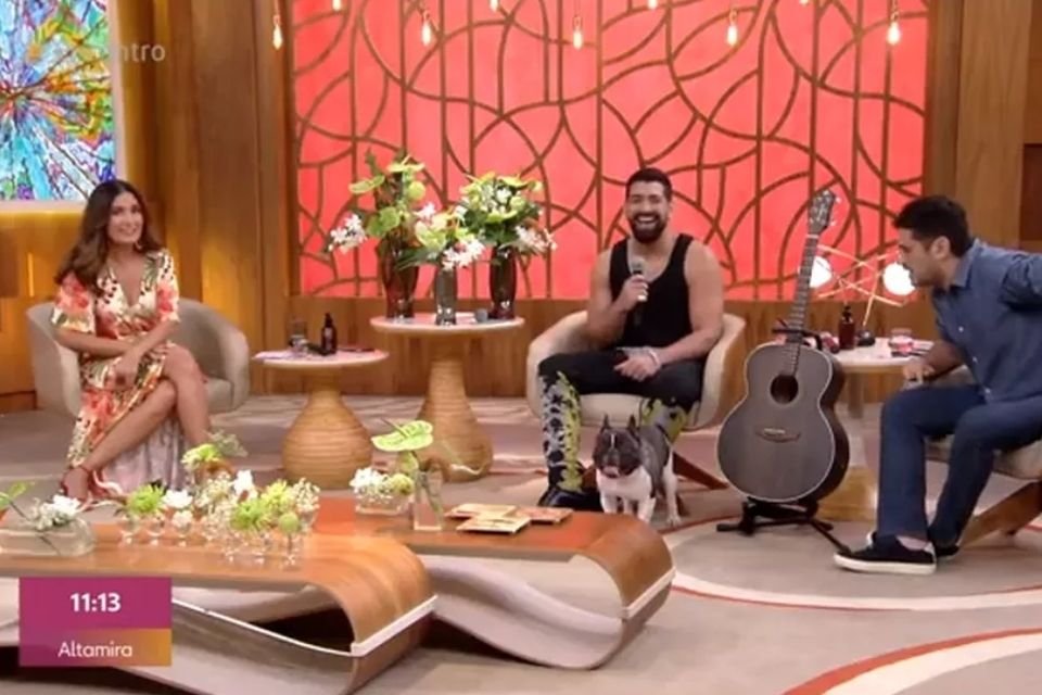 Fatima Bernardes recebe Dilsinho no Encontro