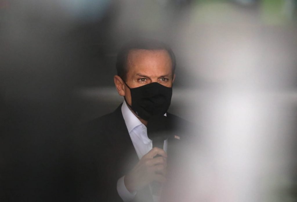 João Doria em coletiva em 11 de janeiro.