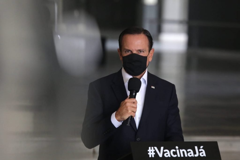 João Doria em coletiva em 11 de janeiro.